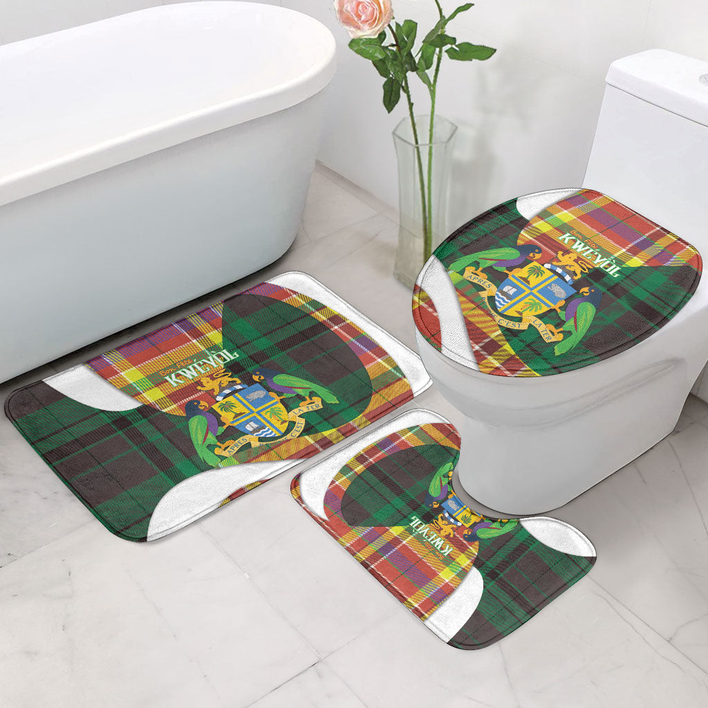 Bon Fete Kweyol Dominica Bathroom Set Creole Day Coat Of Arms Madras Motifs