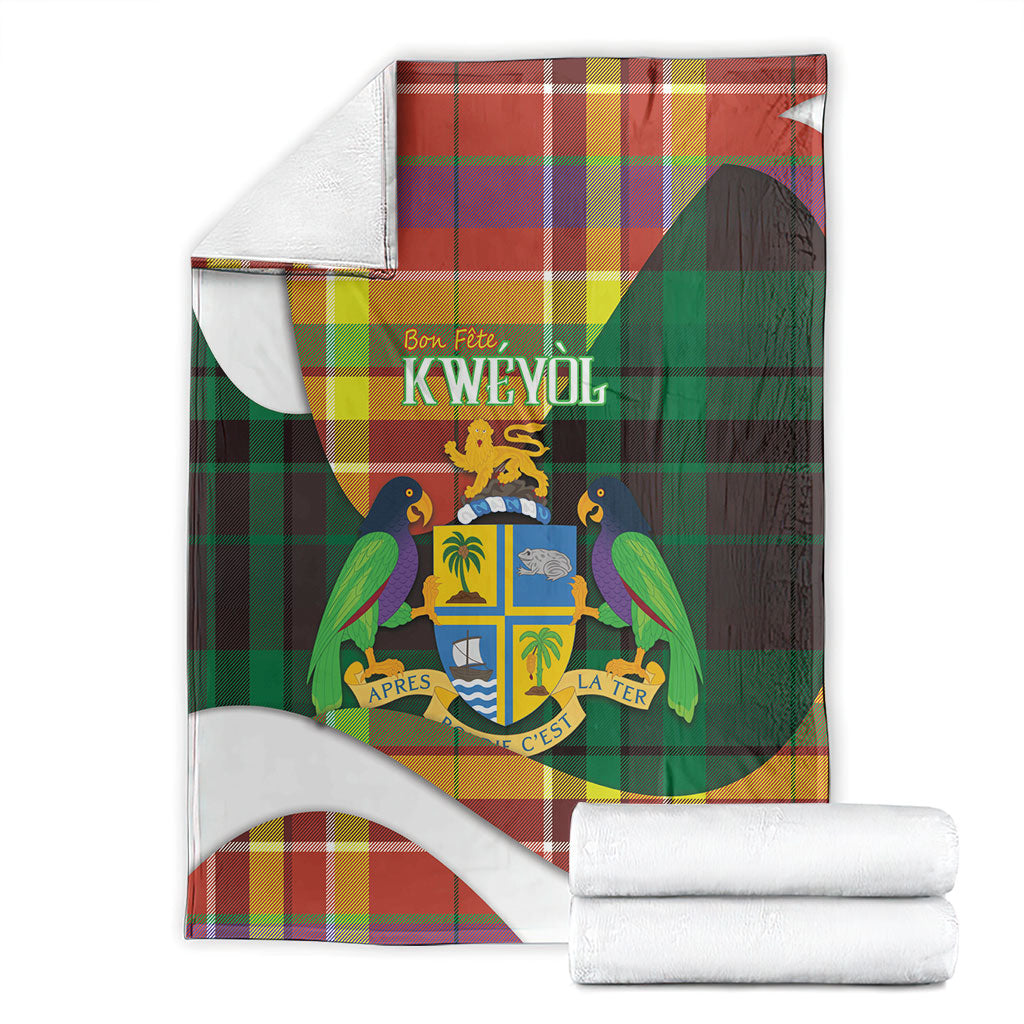 Bon Fete Kweyol Dominica Blanket Creole Day Coat Of Arms Madras Motifs