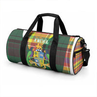 Bon Fete Kweyol Dominica Duffle Bag Creole Day Coat Of Arms Madras Motifs