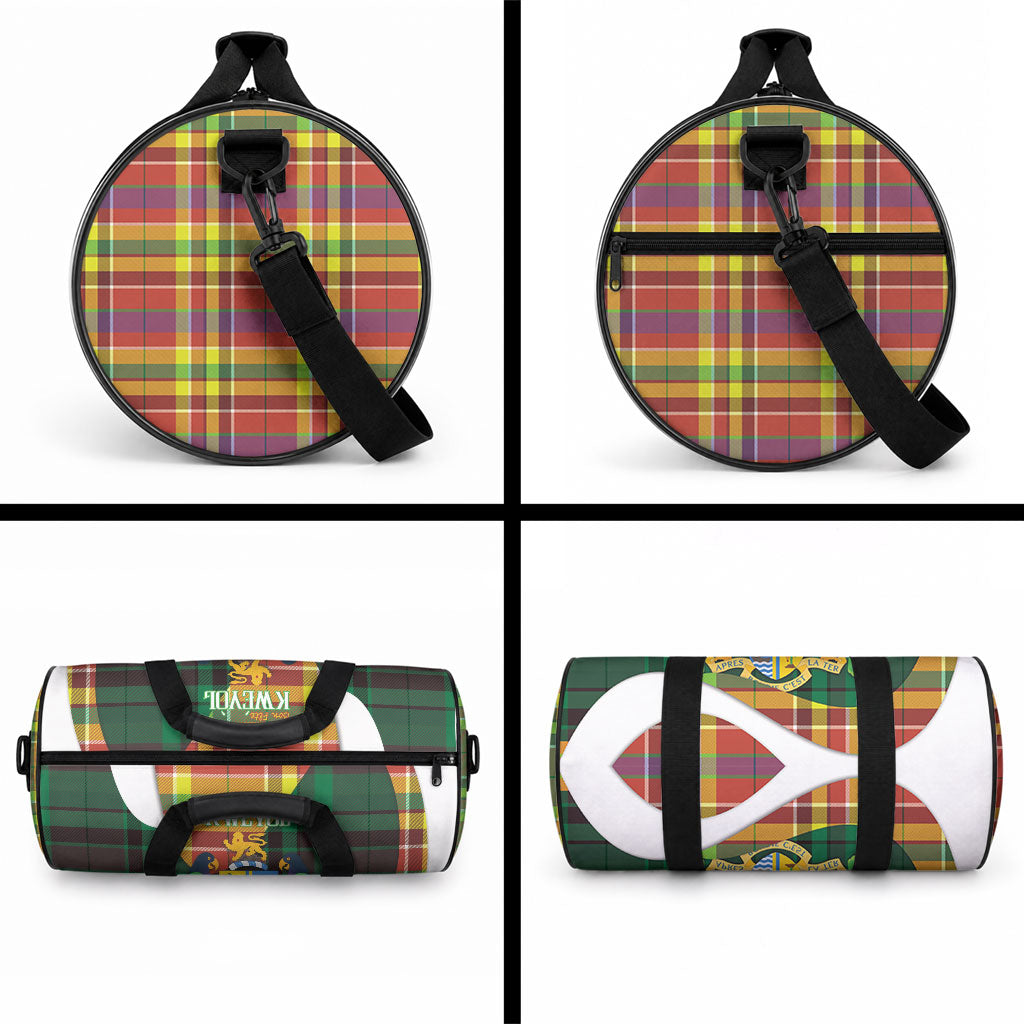 Bon Fete Kweyol Dominica Duffle Bag Creole Day Coat Of Arms Madras Motifs