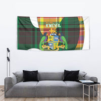 Bon Fete Kweyol Dominica Tapestry Creole Day Coat Of Arms Madras Motifs