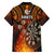 Personalised Polynesian Darts Kid Hawaiian Shirt Fire Burning With Tribal Tattoo - Wonder Print Shop