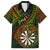 Personalised Polynesian Darts Kid Hawaiian Shirt Dart Lovers Tribal Pattern Mix Tropical Leaves - Wonder Print Shop