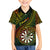 Personalised Polynesian Darts Kid Hawaiian Shirt Dart Lovers Tribal Pattern Mix Tropical Leaves - Wonder Print Shop