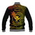 Hawaii Baseball Jacket Fish Hook Tattoo Mix Polynesian Plumeria Reggae Version - Wonder Print Shop