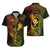 Hawaii Hawaiian Shirt Fish Hook Tattoo Mix Polynesian Plumeria Reggae Version - Wonder Print Shop