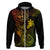 Hawaii Hoodie Fish Hook Tattoo Mix Polynesian Plumeria Reggae Version - Wonder Print Shop