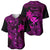 Hawaii Baseball Jersey Fish Hook Tattoo Mix Polynesian Plumeria Pink Version - Wonder Print Shop