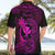 Hawaii Hawaiian Shirt Fish Hook Tattoo Mix Polynesian Plumeria Pink Version - Wonder Print Shop