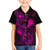 Hawaii Kid Hawaiian Shirt Fish Hook Tattoo Mix Polynesian Plumeria Pink Version - Wonder Print Shop