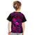 Hawaii Kid T Shirt Fish Hook Tattoo Mix Polynesian Plumeria Pink Version - Wonder Print Shop