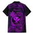 Hawaii Kid Hawaiian Shirt Fish Hook Tattoo Mix Polynesian Plumeria Purple Version - Wonder Print Shop
