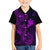 Hawaii Kid Hawaiian Shirt Fish Hook Tattoo Mix Polynesian Plumeria Purple Version - Wonder Print Shop