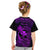 Hawaii Kid T Shirt Fish Hook Tattoo Mix Polynesian Plumeria Purple Version - Wonder Print Shop