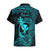 Hawaii Hawaiian Shirt Fish Hook Tattoo Mix Polynesian Plumeria Turquoise Version - Wonder Print Shop