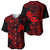 Hawaii Baseball Jersey Fish Hook Tattoo Mix Polynesian Plumeria Red Version - Wonder Print Shop