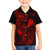 Hawaii Kid Hawaiian Shirt Fish Hook Tattoo Mix Polynesian Plumeria Red Version - Wonder Print Shop