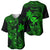 Hawaii Baseball Jersey Fish Hook Tattoo Mix Polynesian Plumeria Green Version - Wonder Print Shop