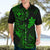 Hawaii Hawaiian Shirt Fish Hook Tattoo Mix Polynesian Plumeria Green Version - Wonder Print Shop