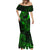 Hawaii Mermaid Dress Fish Hook Tattoo Mix Polynesian Plumeria Green Version - Wonder Print Shop