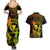 Hawaii Couples Matching Summer Maxi Dress and Hawaiian Shirt Hula Girl Mix Polynesian Plumeria Reggae Version - Wonder Print Shop