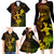 Hawaii Family Matching Long Sleeve Bodycon Dress and Hawaiian Shirt Hula Girl Mix Polynesian Plumeria Reggae Version - Wonder Print Shop