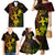 Hawaii Family Matching Mermaid Dress and Hawaiian Shirt Hula Girl Mix Polynesian Plumeria Reggae Version - Wonder Print Shop