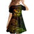 Hawaii Family Matching Off Shoulder Maxi Dress and Hawaiian Shirt Hula Girl Mix Polynesian Plumeria Reggae Version - Wonder Print Shop