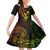 Hawaii Family Matching Off Shoulder Short Dress and Hawaiian Shirt Hula Girl Mix Polynesian Plumeria Reggae Version - Wonder Print Shop