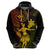 Hawaii Hoodie Hula Girl Mix Polynesian Plumeria Reggae Version - Wonder Print Shop