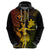 Hawaii Hoodie Hula Girl Mix Polynesian Plumeria Reggae Version - Wonder Print Shop
