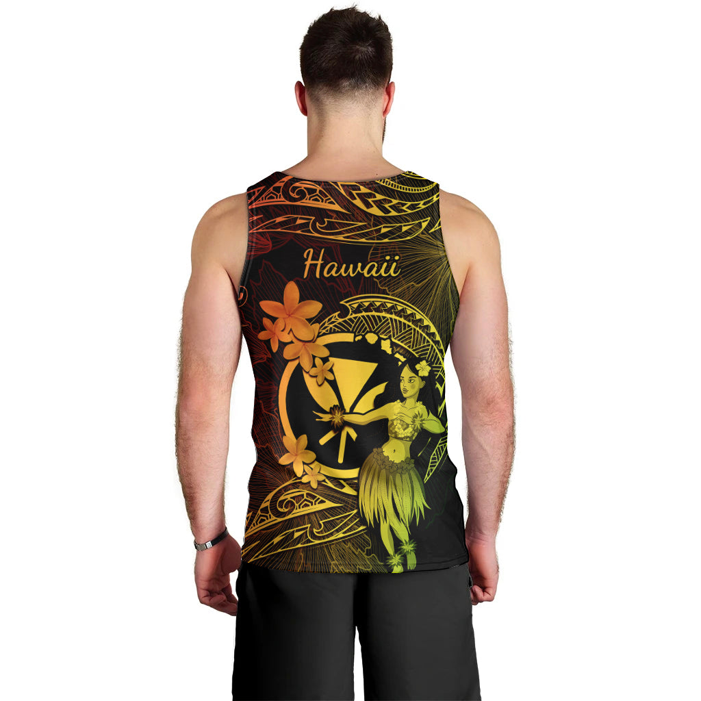 hawaii-men-tank-top-hula-girl-mix-polynesian-plumeria-reggae-version