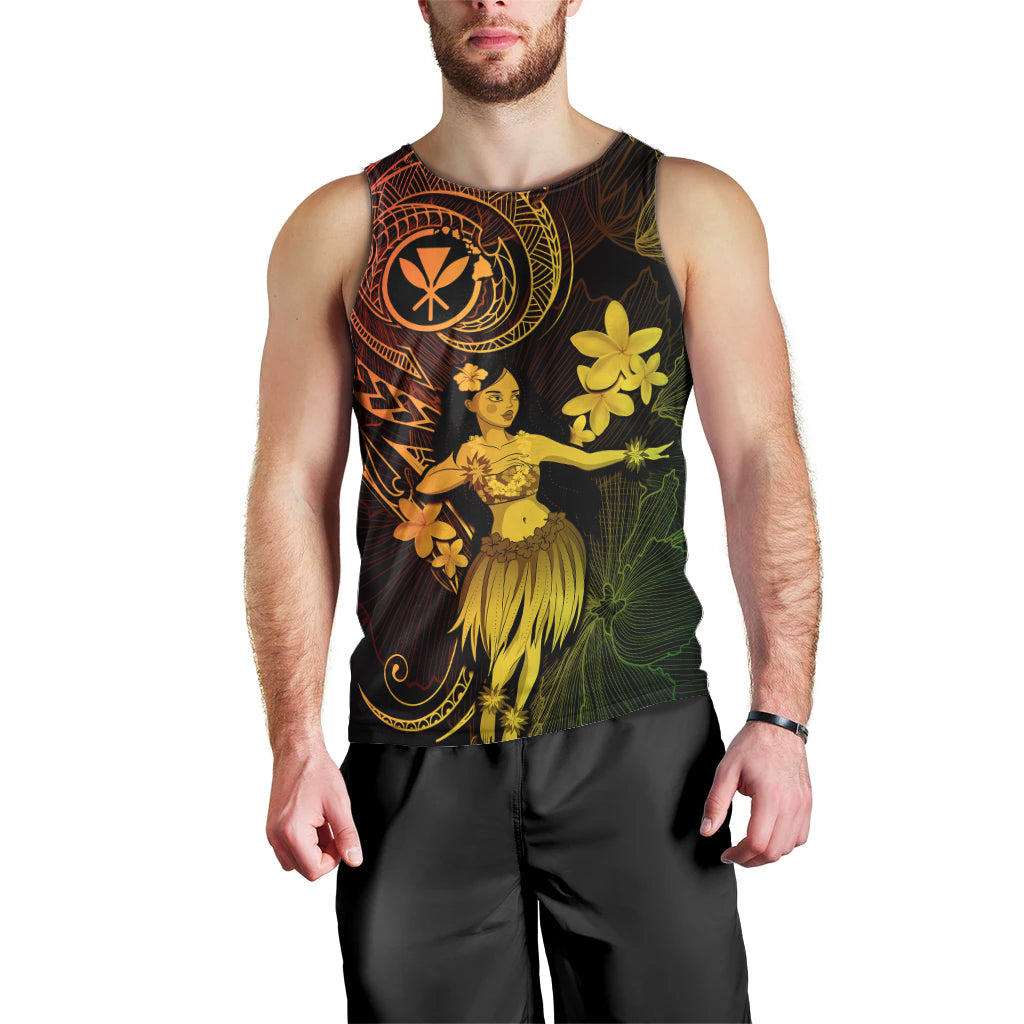 hawaii-men-tank-top-hula-girl-mix-polynesian-plumeria-reggae-version