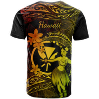 Hawaii T Shirt Hula Girl Mix Polynesian Plumeria Reggae Version - Wonder Print Shop