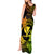 Hawaii Tank Maxi Dress Hula Girl Mix Polynesian Plumeria Reggae Version - Wonder Print Shop