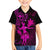Hawaii Kid Hawaiian Shirt Hula Girl Mix Polynesian Plumeria Pink Version - Wonder Print Shop