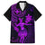 Hawaii Kid Hawaiian Shirt Hula Girl Mix Polynesian Plumeria Purple Version - Wonder Print Shop