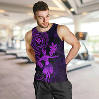 hawaii-men-tank-top-hula-girl-mix-polynesian-plumeria-purple-version