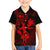 Hawaii Kid Hawaiian Shirt Hula Girl Mix Polynesian Plumeria Red Version - Wonder Print Shop