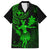 Hawaii Kid Hawaiian Shirt Hula Girl Mix Polynesian Plumeria Green Version - Wonder Print Shop