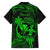 Hawaii Kid Hawaiian Shirt Hula Girl Mix Polynesian Plumeria Green Version - Wonder Print Shop