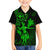 Hawaii Kid Hawaiian Shirt Hula Girl Mix Polynesian Plumeria Green Version - Wonder Print Shop