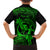 Hawaii Kid Hawaiian Shirt Hula Girl Mix Polynesian Plumeria Green Version - Wonder Print Shop