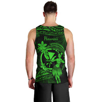 hawaii-men-tank-top-hula-girl-mix-polynesian-plumeria-green-version