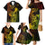 Hawaii Family Matching Mermaid Dress and Hawaiian Shirt King Kamehameha Mix Polynesian Plumeria Reggae Version - Wonder Print Shop