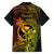 Hawaii Family Matching Off Shoulder Maxi Dress and Hawaiian Shirt King Kamehameha Mix Polynesian Plumeria Reggae Version - Wonder Print Shop