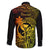 Hawaii Family Matching Off Shoulder Maxi Dress and Hawaiian Shirt King Kamehameha Mix Polynesian Plumeria Reggae Version - Wonder Print Shop