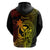 Hawaii Hoodie King Kamehameha Mix Polynesian Plumeria Reggae Version - Wonder Print Shop