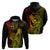 Hawaii Hoodie King Kamehameha Mix Polynesian Plumeria Reggae Version - Wonder Print Shop