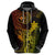 Hawaii Hoodie King Kamehameha Mix Polynesian Plumeria Reggae Version - Wonder Print Shop